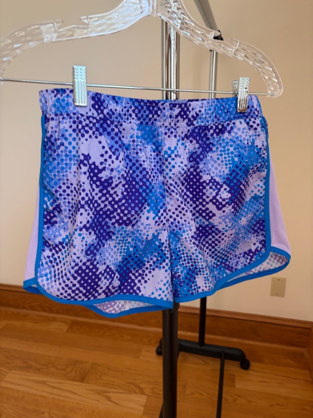 Girl’s Old Navy Blue and Purple Printed Athletic Shorts